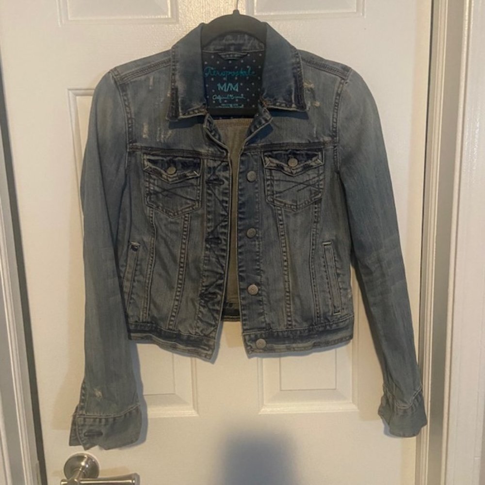 Distressed Aeropostale Jean Jacket